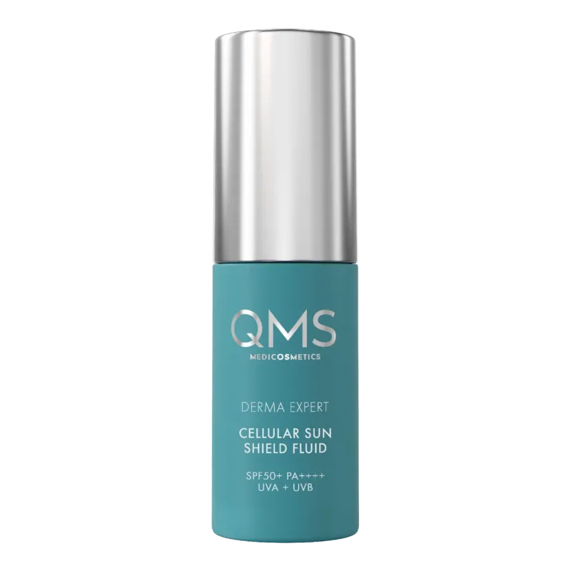 QMS Derma Expert Cellular Sun Shield SPF 50+ PA++++ – Reiseröße, 10ml, Pumpspender