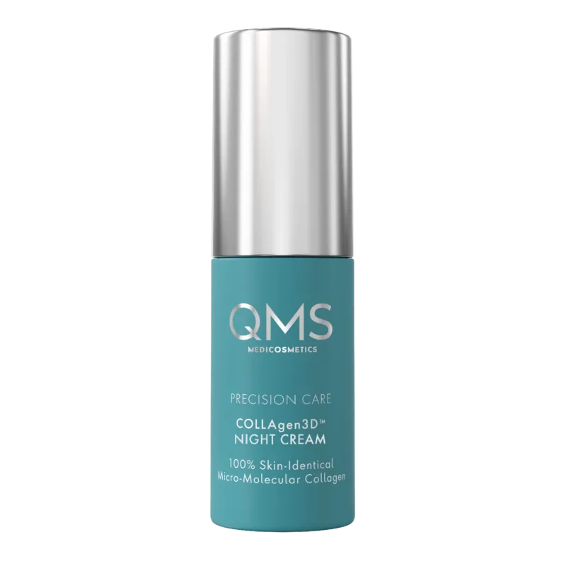 QMS Precision Care Collagen3D™ Night Cream – Anti-Aging Nachtcreme, 10ml, Pumpspender Reisegröße