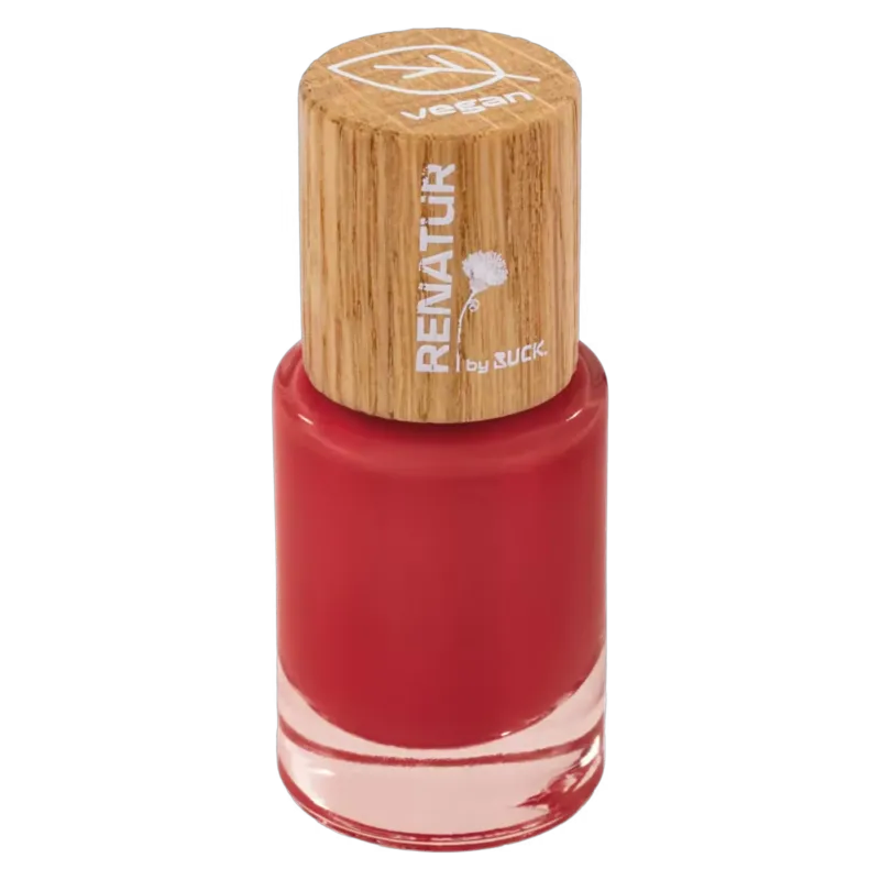 RENATURE Nail Polish - amaryllis – vegan, 10ml, Pinselflasche