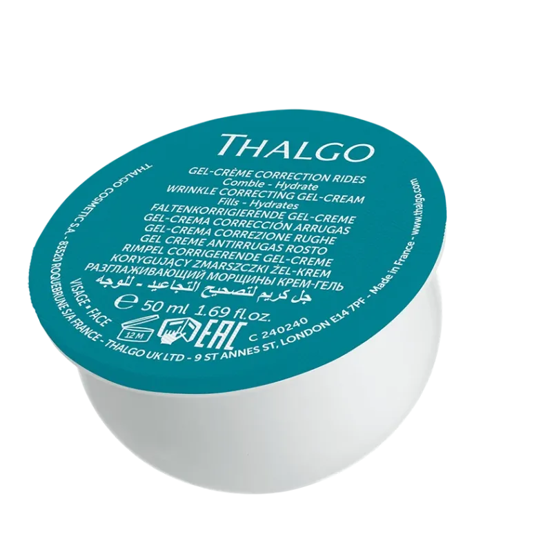 THALGO HYALU-PROCOLLAGÈNE - Faltenkorrigierende Gel-Creme REFILL, 50ml, Kapsel