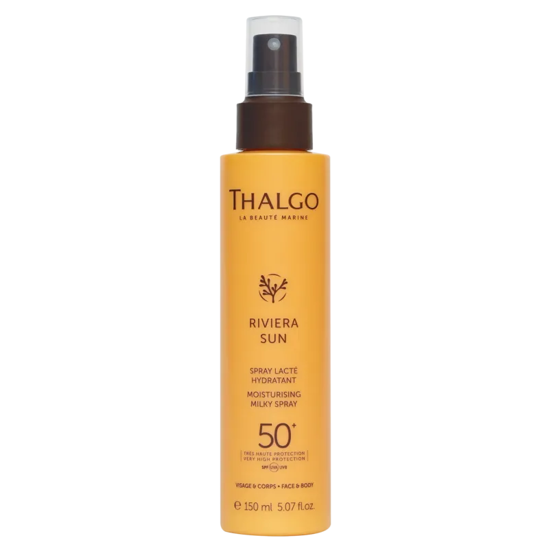 THALGO Riviera Sun Feuchtigkeitsspendendes Sonnenschutz-Spray – LSF 50+, 150ml, Sprühflasche