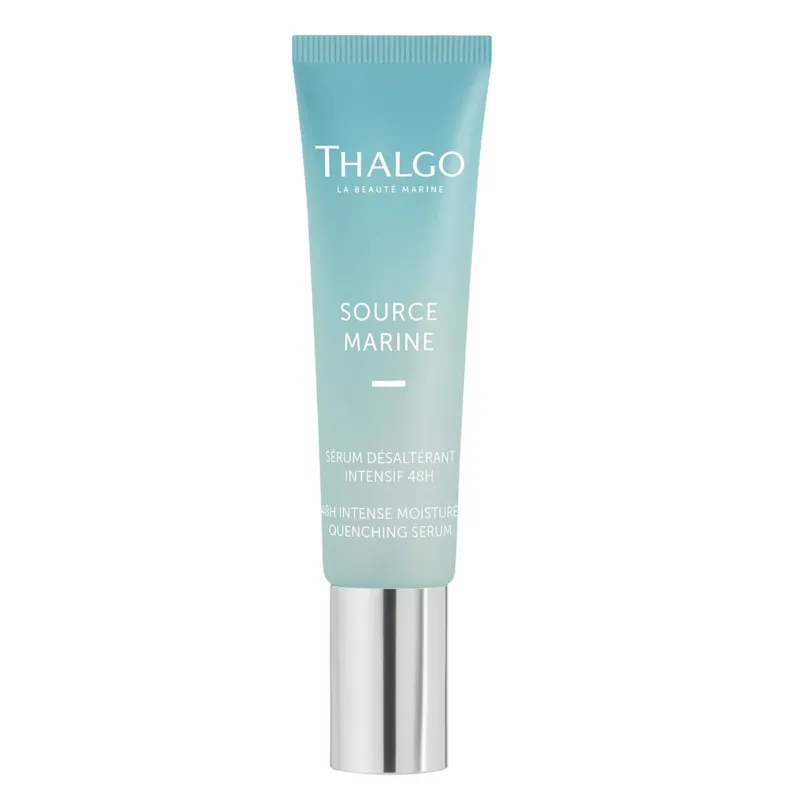 THALGO Source Marine - Sérum Désaltérant Intensif 48H - Intensiv-Feuchtigkeits-Serum – für dehydrierte Haut, 30ml, Tube