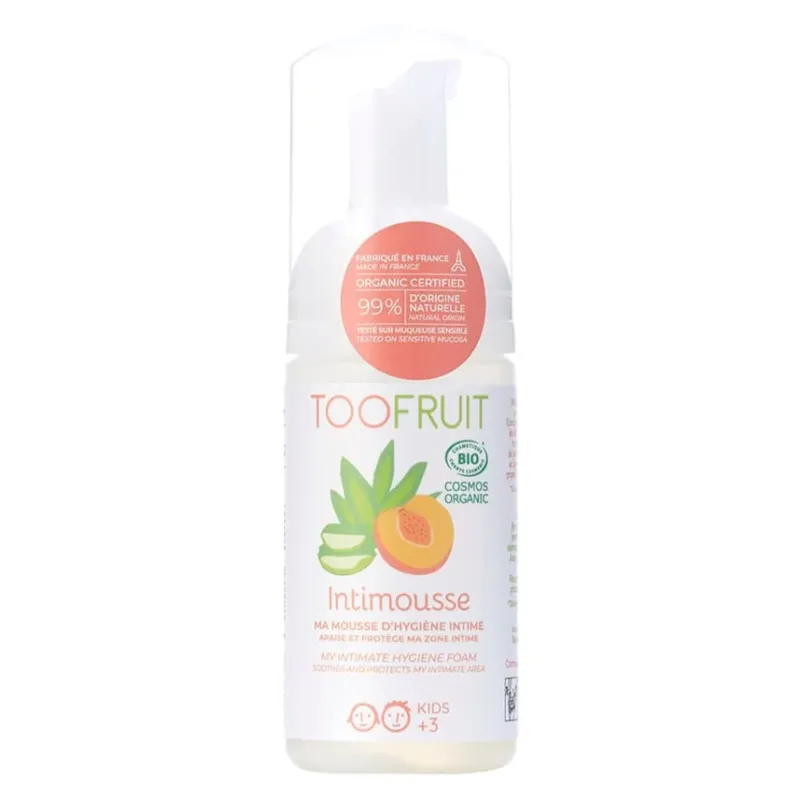 TOOFRUIT Intimschaum – Aloe Vera - Pfirsich, 100ml, Schaumspender