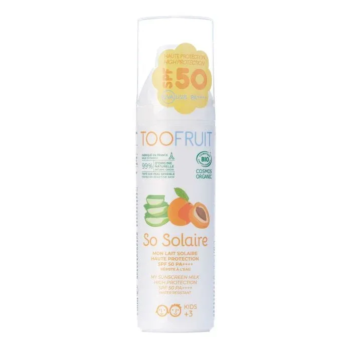TOOFRUIT So Solaire Sonnenschutzcreme – LSF50+, 100ml, Pumpspender