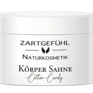 ZARTGEFÜHL Körpersahne "Cotton Candy" – Duftrichtung Warme Vanille, 300ml, Tiegel