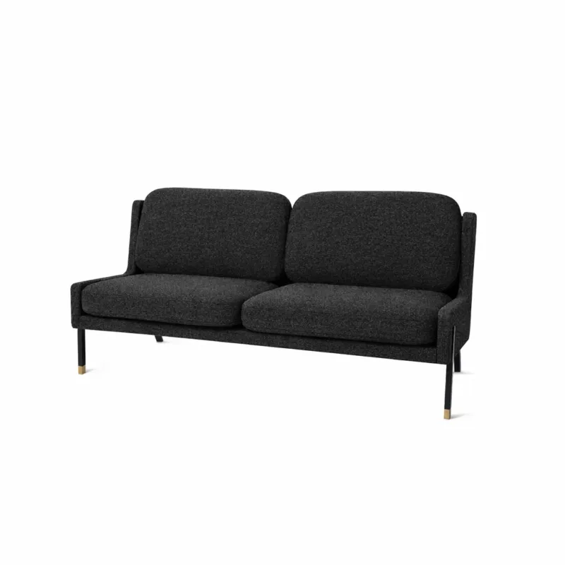 Blink 2-pers Sofa, Main Line Flax 28 HR Black sand/gold von Stellar Works