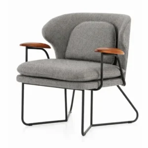 Chillax Lounge-Sessel in Walnuss, Melange Nap 111 von Stellar Works