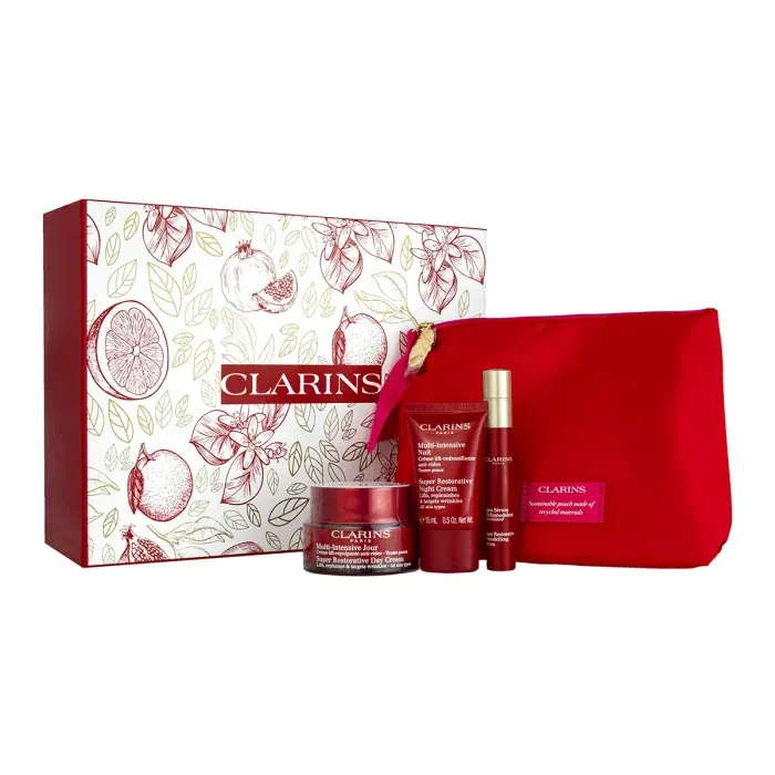 Clarins Super Restorative 4-delige huidverzorgingscadeauset - Beschadigde verpakking
