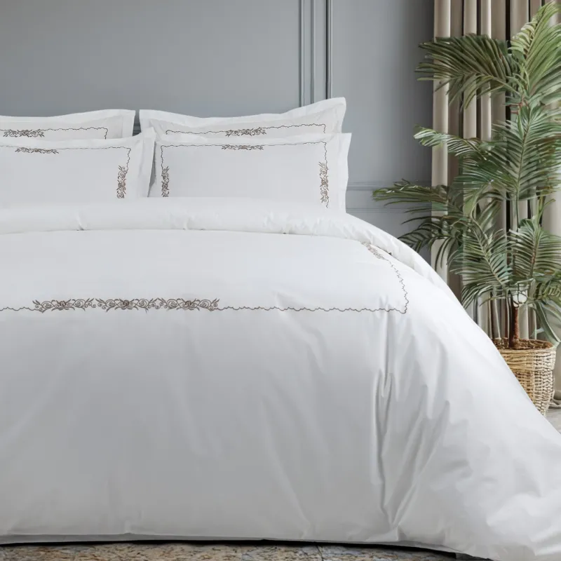 Pillow Covers Embroidered "Iris" Set of 2