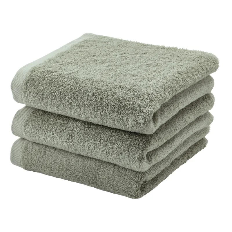 LONDON handdoek Thyme 55x100 cm (set/3)
