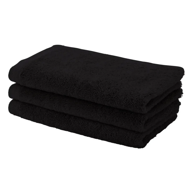 LONDON gastendoek Black (set/6)
