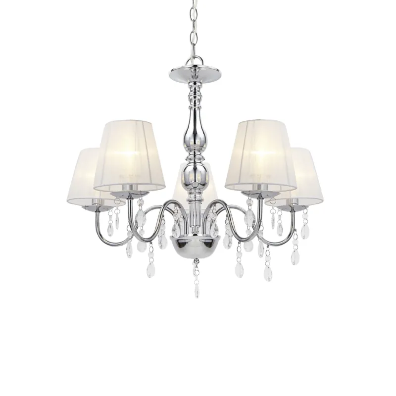 Kronleuchter Isabell 5 - flammig Chrom lux.pro - premiumXL