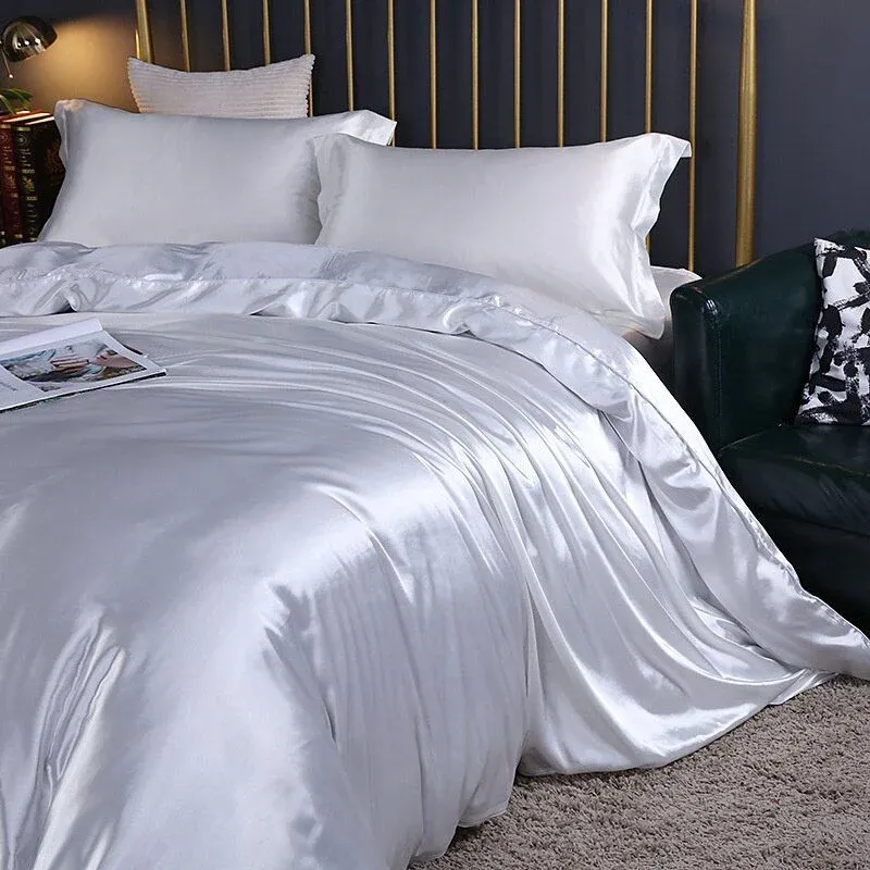 Luxury Satin Bedding Set Premium 4-Piece Collection - Product showcase