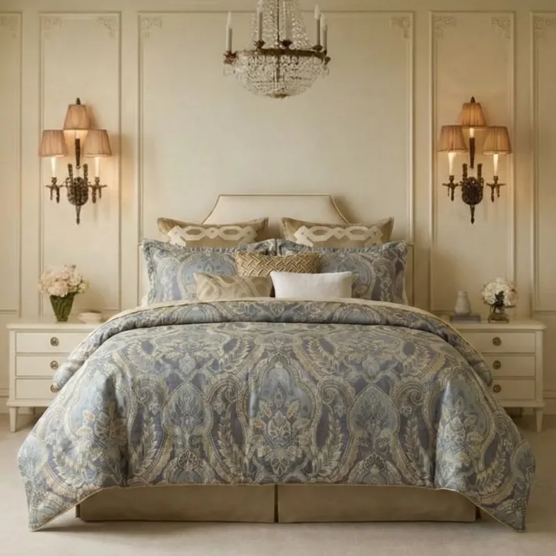 Julius Chenille Jacquard 4-Piece Comforter Set
