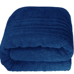 Saunahandtuch extra lang 80x220 cm Blau - Marine