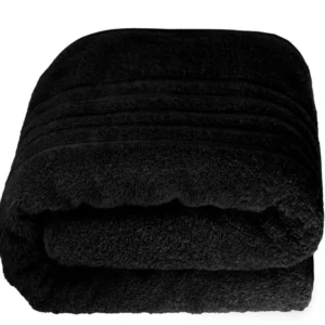 Saunahandtuch 80x200 cm Schwarz