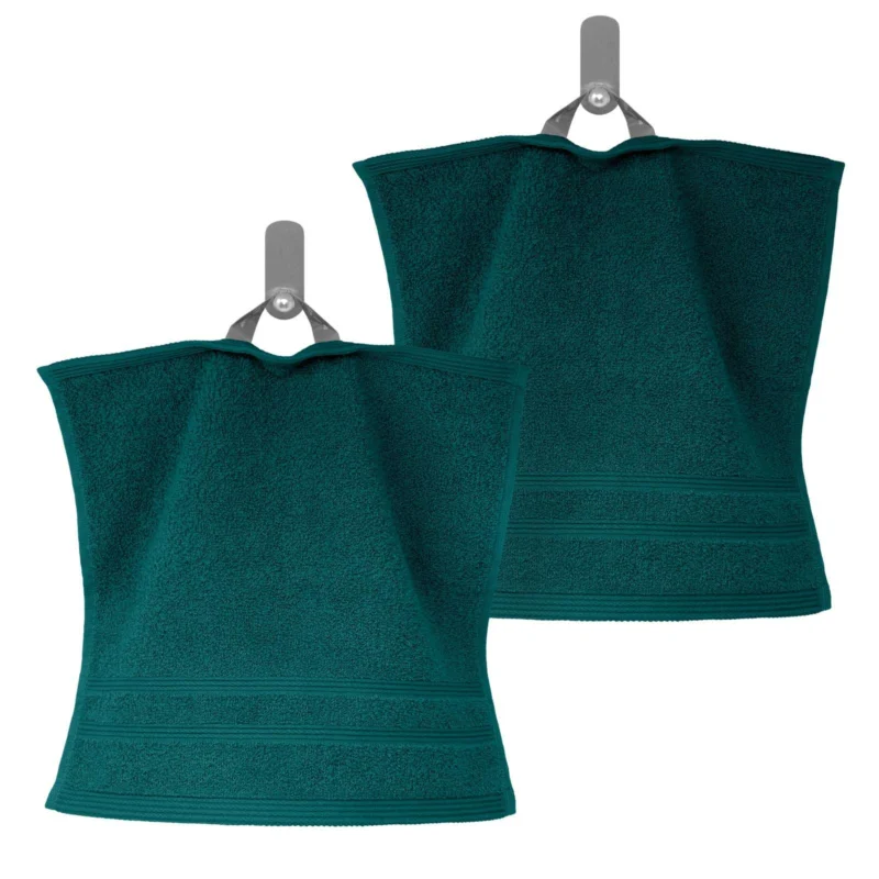 Waschlappen 30x30 cm 2er Set Grün - Opal