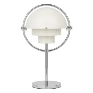 Multi-Lite Portable Tischleuchte, Chrom/Weiß von GUBI