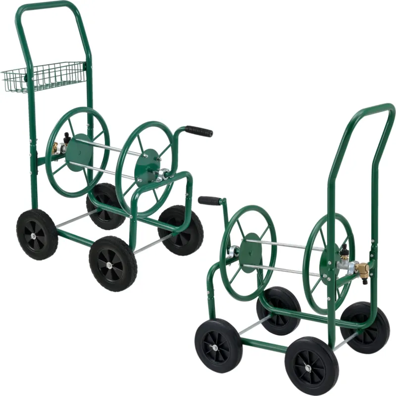 Metall Schlauchwagen für 3/4' Schlauch - bis zu 60m Schlauch - Schlauchtrommel Aufroller Gartenschlauch [pro.tec]