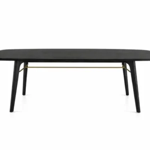 Utility Esstisch 180 cm, schwarz Eiche von Stellar Works