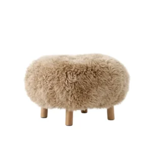 Little Petra Pouf, Sheepskin Honey 50 mm von &Tradition