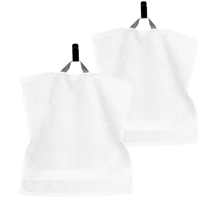 Seiftuch 30x30 cm, 2er Set Waschlappen Weiß