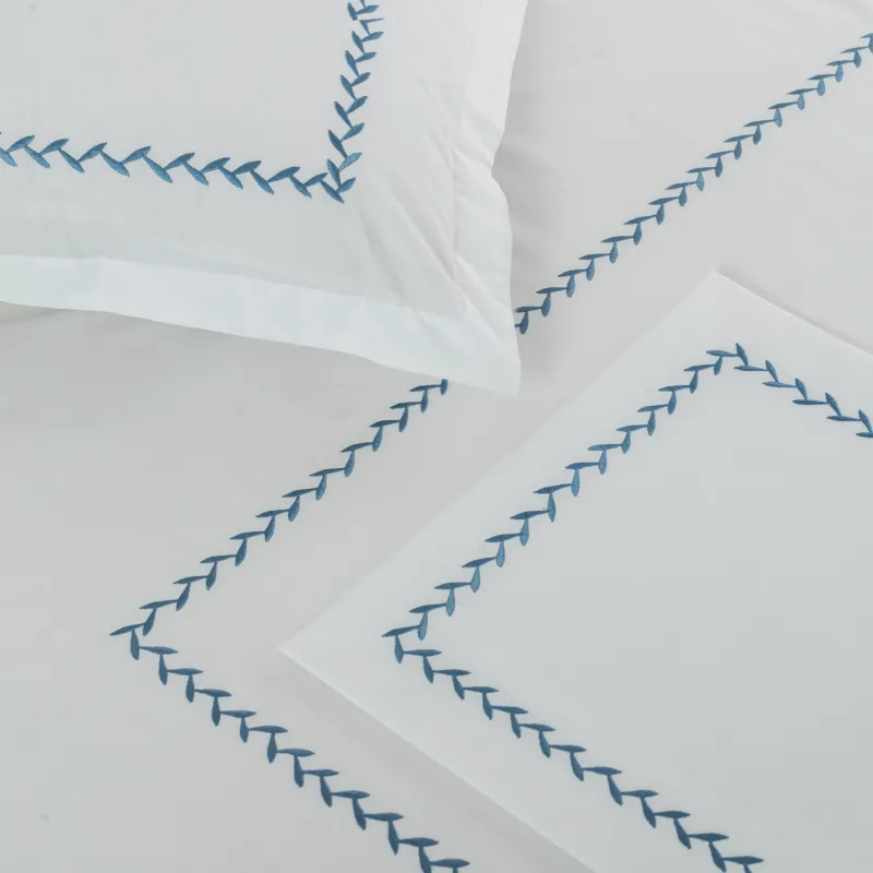 Pillow Cover Embroidered- Fern