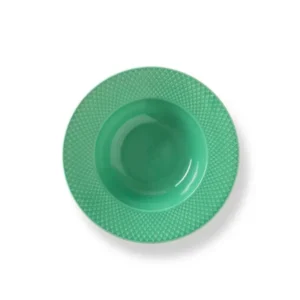 Rhombe tiefer Teller, grün Ø24,5 cm von Lyngby Porcelæn