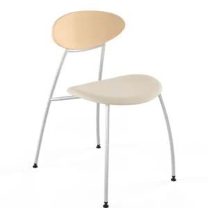 Stone Stuhl, creme Leder von Naver Collection