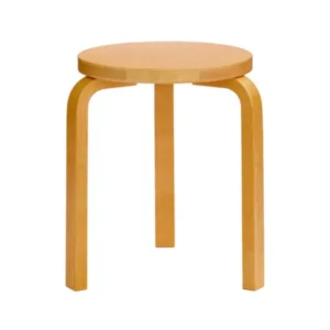 Stool 60, honigfarben gebeiztes Birkenholz von Artek
