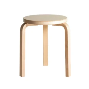 Stool 60, lackierte Birke von Artek
