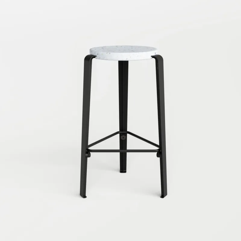 Tabouret de bar LOU - plastique recyclé Venezia