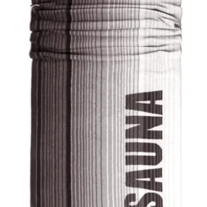 Saunahandtuch 85x200 cm Schwarz - Grau, Oslo Saunatuch