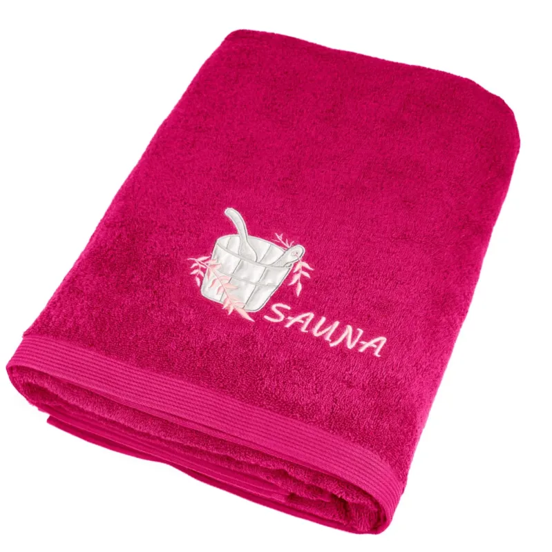 XXL Saunahandtuch 100x200 cm Lillby Pink – Purpur