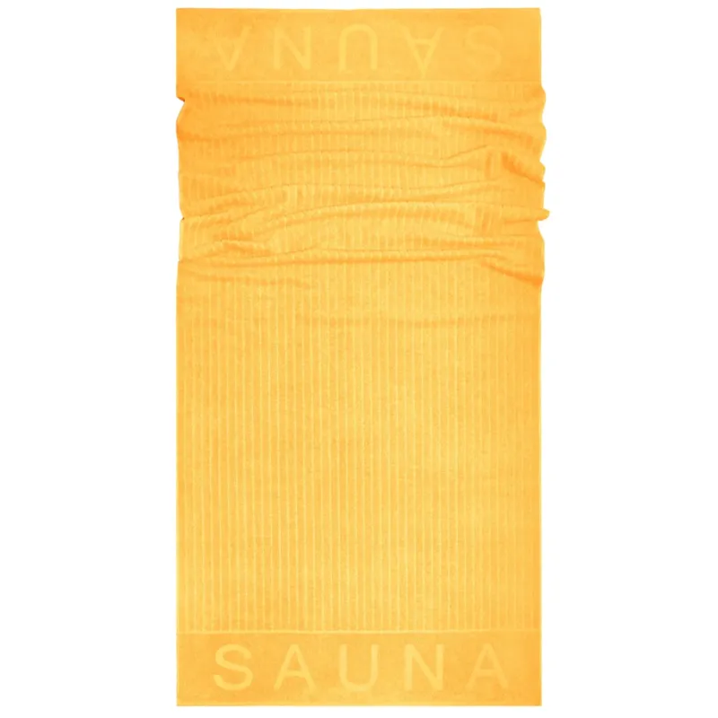 Saunatuch 85x200 cm Gelb - Aprikosen, Kopenhagen Saunahandtuch