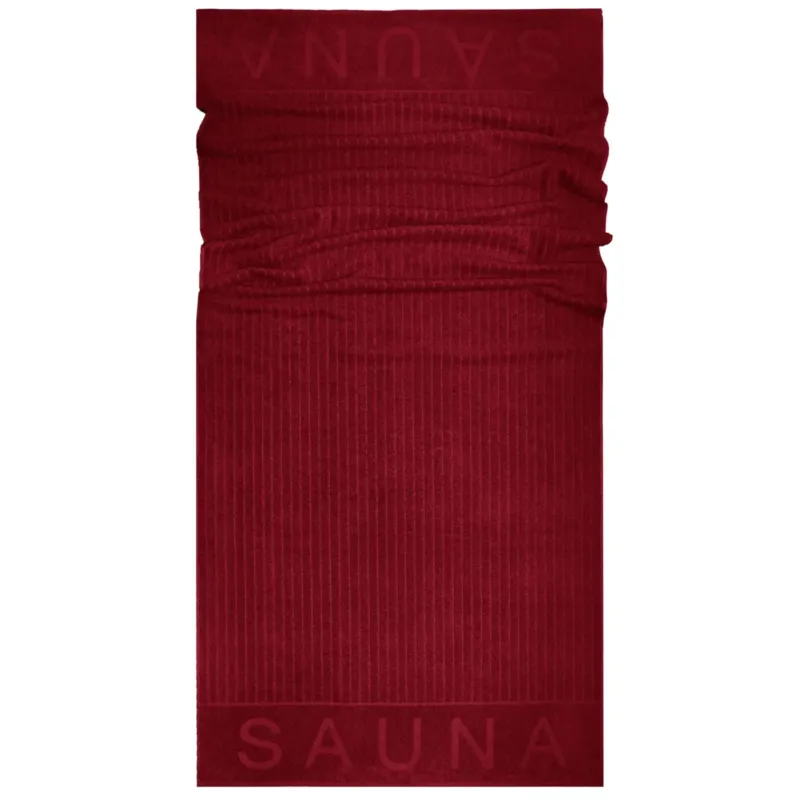 Saunatuch 85x200 cm Rot - Rubin, Kopenhagen Saunahandtuch