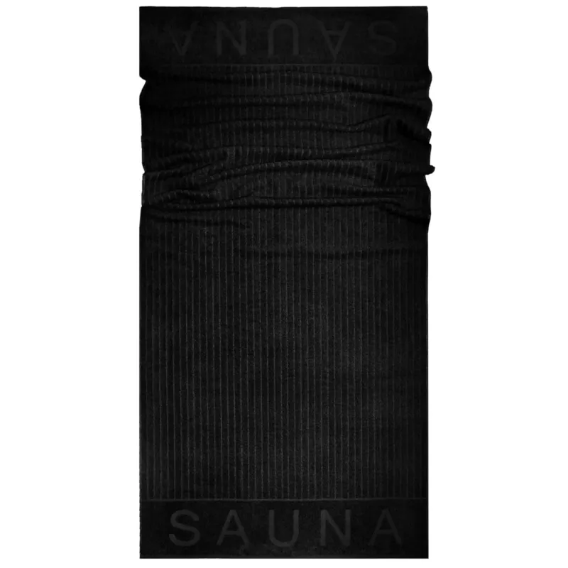 Saunatuch 85x200 cm Schwarz, Kopenhagen Saunahandtuch
