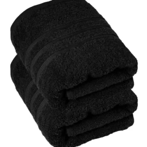 Handtuch 50x100 cm 2er Set Schwarz