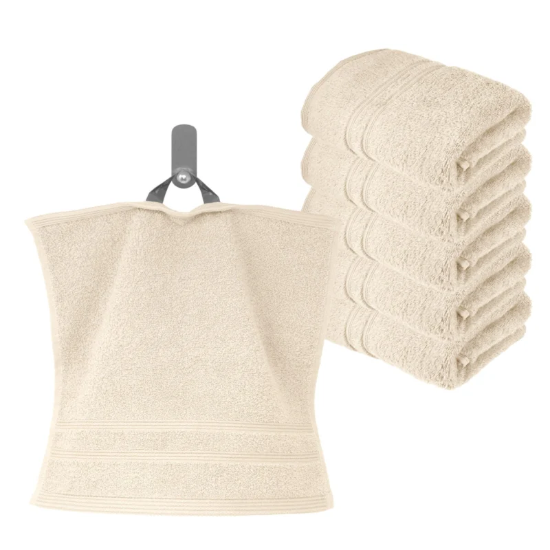 Waschlappen Set 30x30 cm 6 Stück Natur