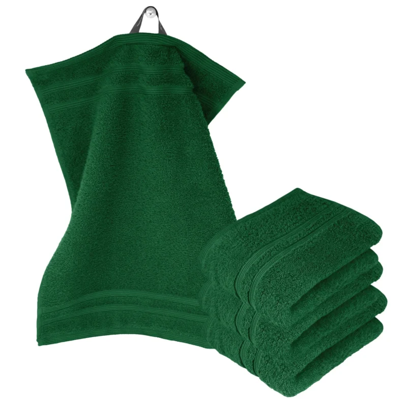 Gästehandtücher Set 30x50 cm 4 Stück Grün - Tannen