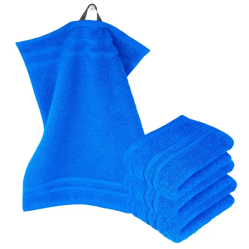 Gästehandtücher Set 30x50 cm 4 Stück Blau - Karibik