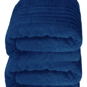 Saunahandtuch groß 80x200 cm 2er Set Blau - Marine