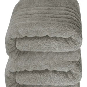 Saunahandtuch groß 80x200 cm 2er Set Grau - Stein