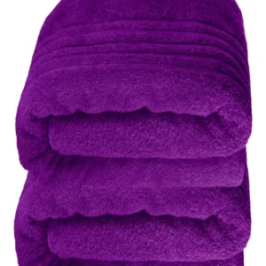 Saunahandtuch groß 80x200 cm 2er Set Lila - Aubergine