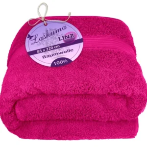 XXL Saunatuch extra lang 85x220 cm Pink - Purpur