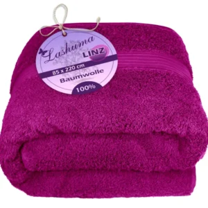 XXL Saunatuch extra lang 85x220 cm Violett - Orchidee