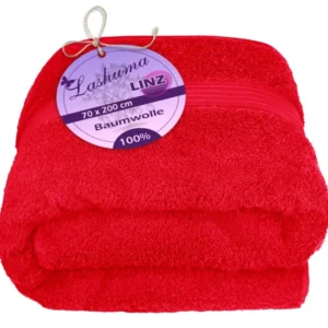 Saunahandtuch 70x200 cm Rot - Scharlach