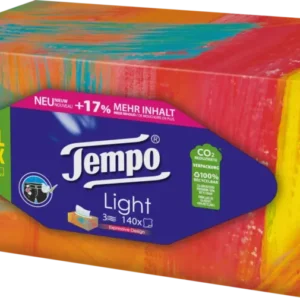 Tempo XXL Light box - Tissuebox - 140 tissues Assortie afbeelding doos