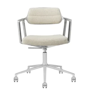 VIPP453 Swivel+ Chair m/hjul, Wavy Textil von Vipp