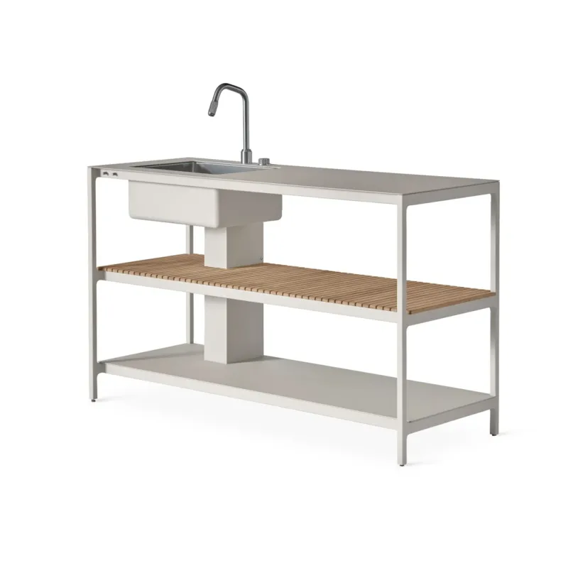 VIPP742 Outdoor-Küchenmodul mit Waschbecken von Vipp